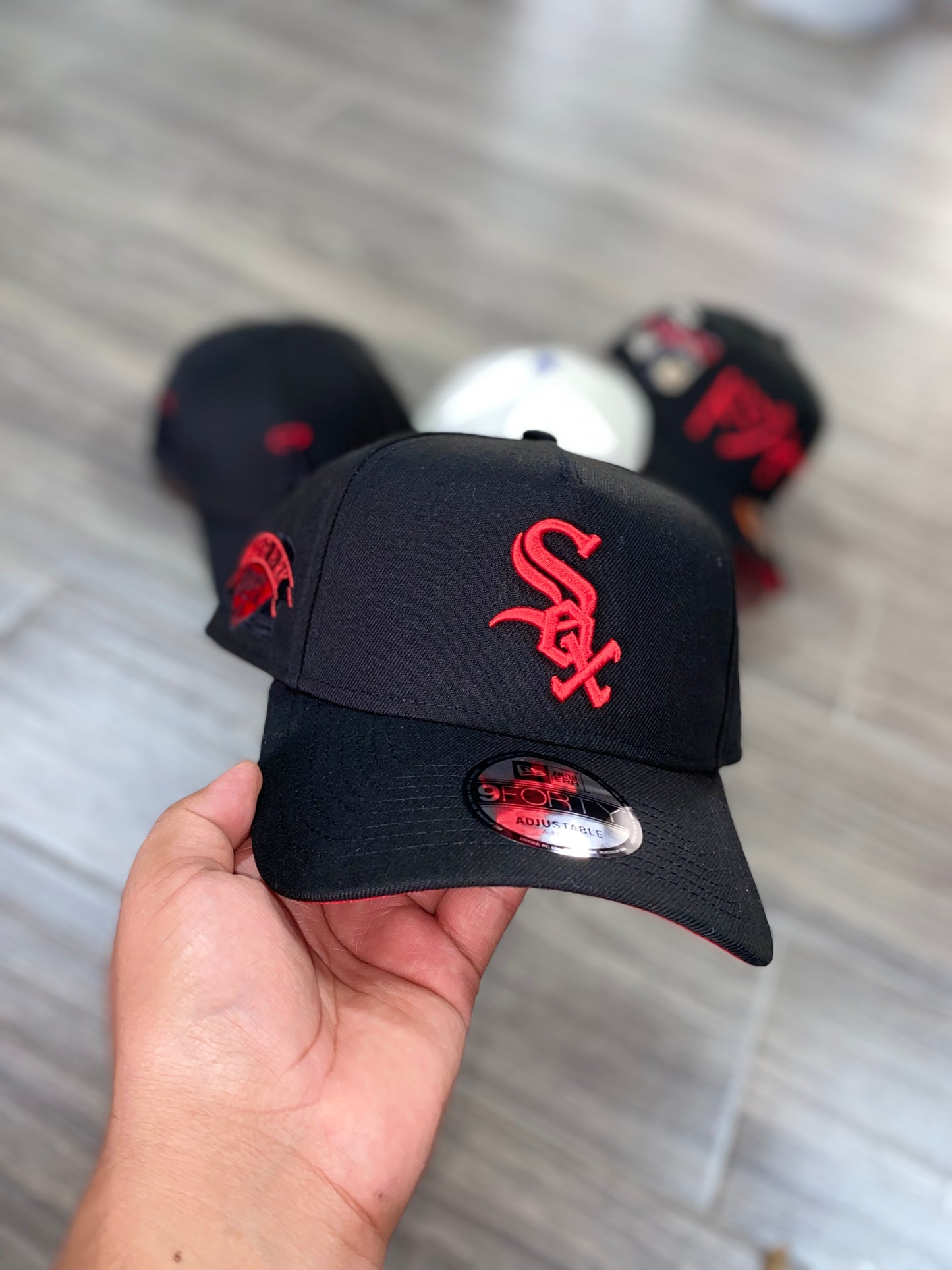 New Era Chicago White Sox Comisky Park Black and Red 9Forty A Frame